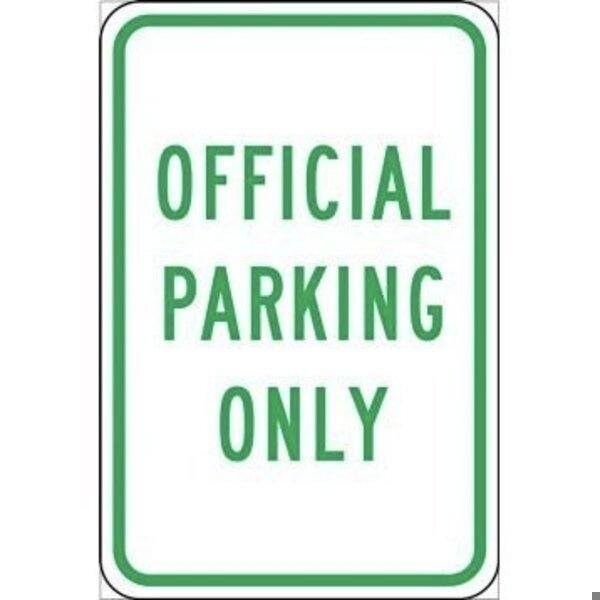 Accuform TRAFFIC SIGN OFFICIAL PARKING ONLY FRP324RA FRP324RA - main